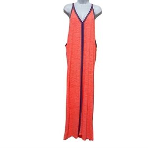 Pitusa Orange with Purple Maxi Dress